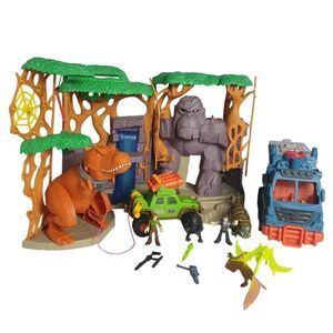 Imaginext Jurassic World Playset With Dinosaurs Jeep & Figures